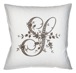 Арт-подушка Объект мечты Монограмма буквы S