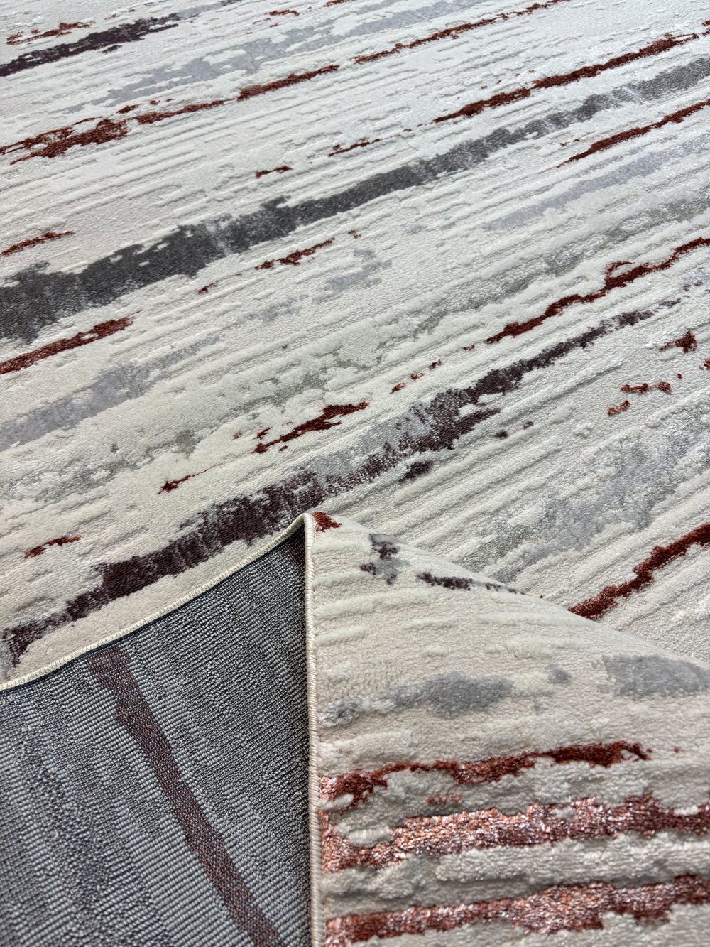 Ковер Kleopatra 38462A Rose FLS/L.Grey Прямоугольник