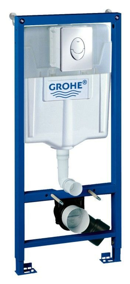 Инсталляция для подвесного унитаза Grohe Rapid SL 38721001 3 в 1 с кнопкой смыва