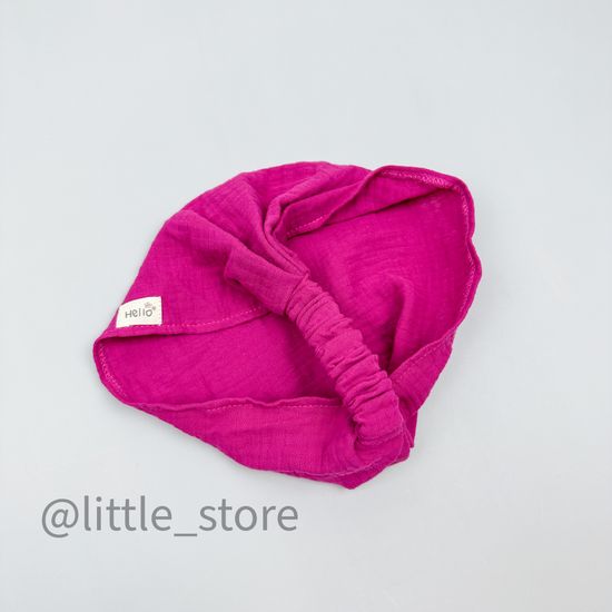 Косынка муслиновая "Hello" пурпурная