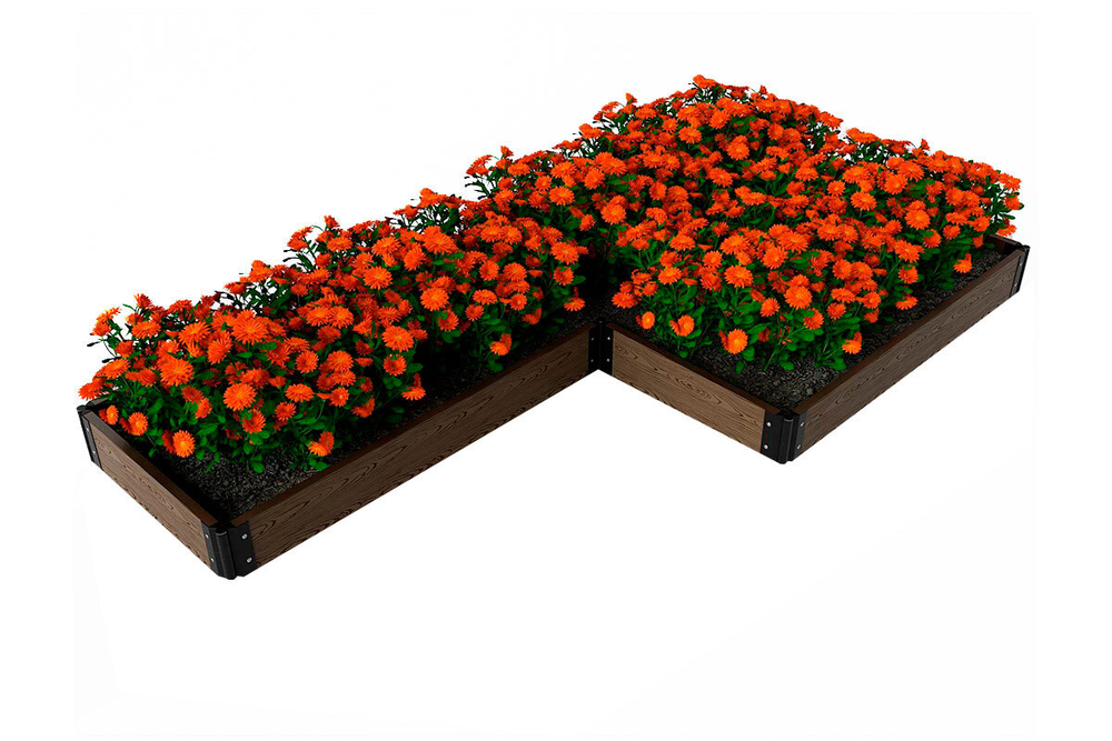 Доска грядочная Holzhof 150*25*2950мм, тиснение 3D