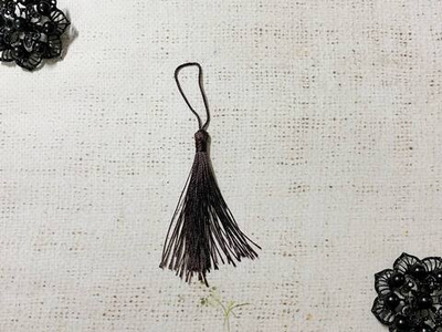 Кисть декоративная,L 8-8,5 см, тёмно-коричневый