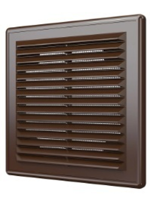 Решетка вент. 150*150 мм регулируемая Эра коричневая