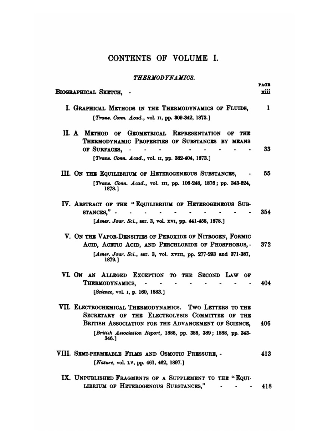 The Scientific Papers. Volume 1. Thermodynamics | Josiah Willard Gibbs
