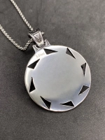 Цепочка со скандинавской подвеской Волк Фенрир из стали