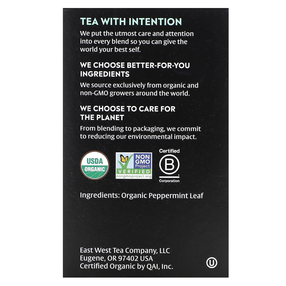 Choice Organics, травяной чай, перечная мята, без кофеина, 16 чайных пакетиков, 17 г (0,60 унции)