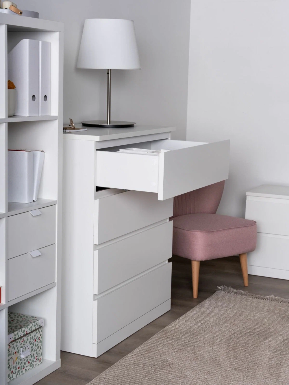 Комод Варма Прайм 4, 80x100x48 см, белый