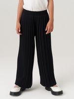 Школьные широкие брюки для девочки AT726-2 черный