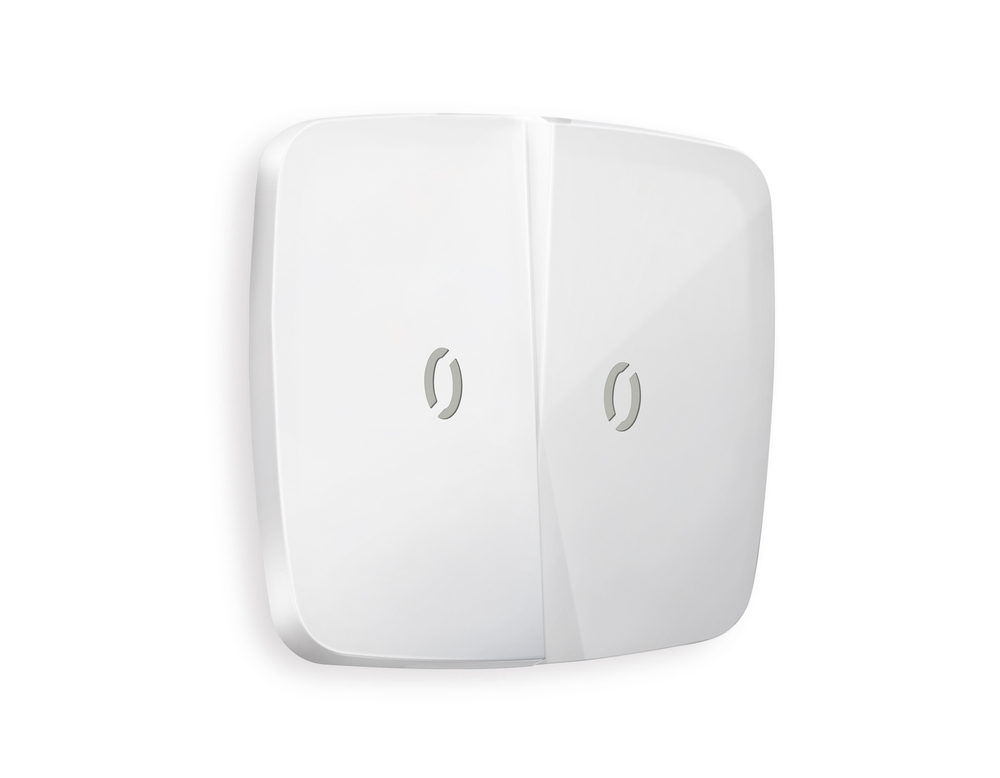 OP1040 Лицевая панель OMEGA (Белый глянец) для 2-кл выключателей с подсветкой QUANT