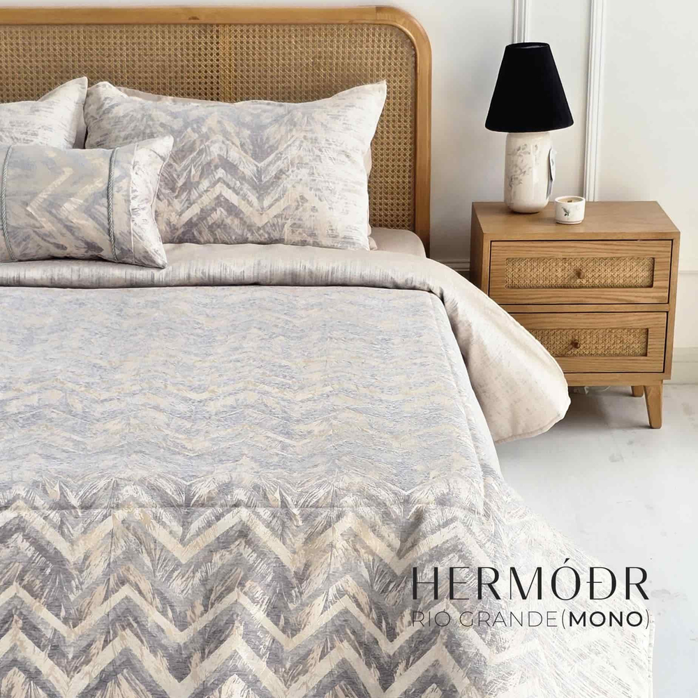 Комплект постельного белья двуспальный Rio Grand Mono Hermodr 7 предметов 130220286 Иран