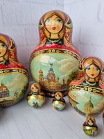 Матрешка "Санкт-Петербург" 15 мест