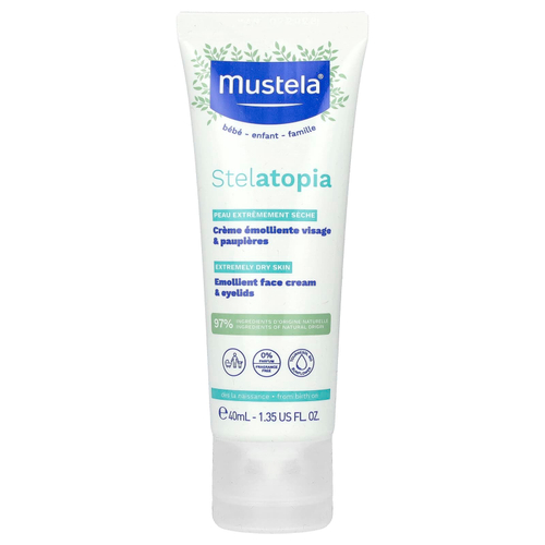 Mustela, Baby, смягчающий крем для лица Stelatopia, 40 мл (1,35 жидк. унц.)