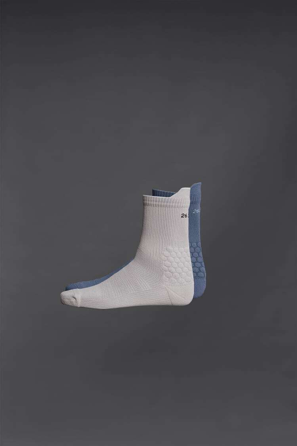 ZARA СПОРТИВНЫЕ НОСКИ, СЕРЫЙ/СИНИЙ