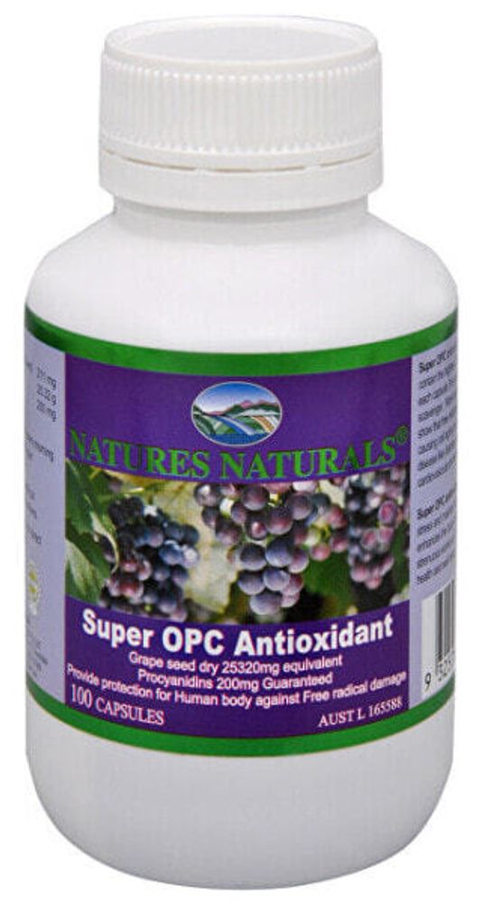 Растительные экстракты и настойки Super OPC Antioxidant grape seed extract 100 capsules