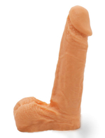 Реалистичный фаллоимитатор с мошонкой на трусиках Харнесс - 16,5 см. (Цвет: телесный)
