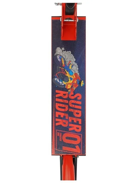 Самокат-снегокат зимний 2 в 1 Super Rider, цвет красный