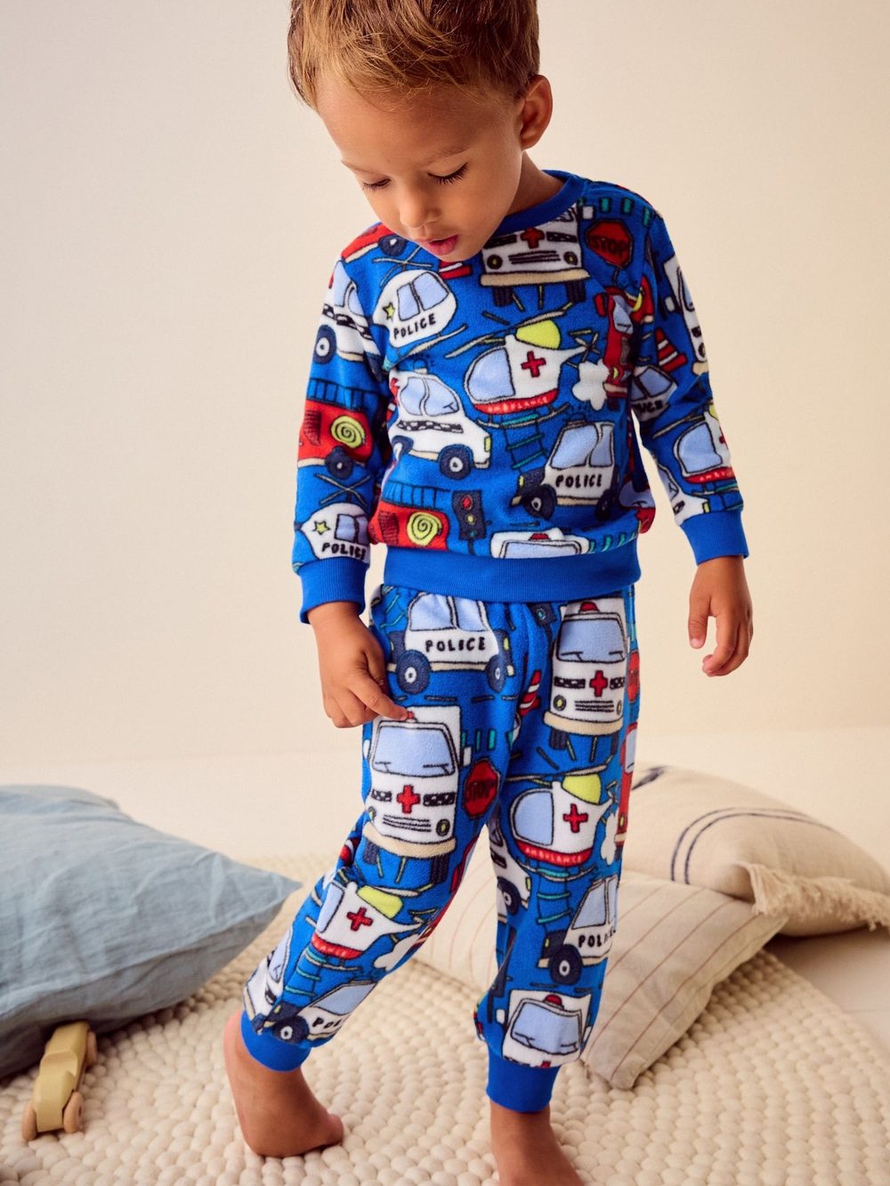 Пижама флисовая для мальчика Next B82-370, Синий