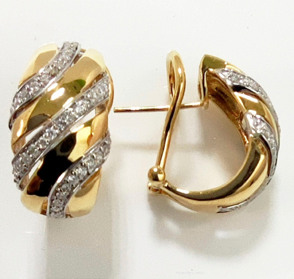 Серьги Эстерелла золото 585, бриллианты