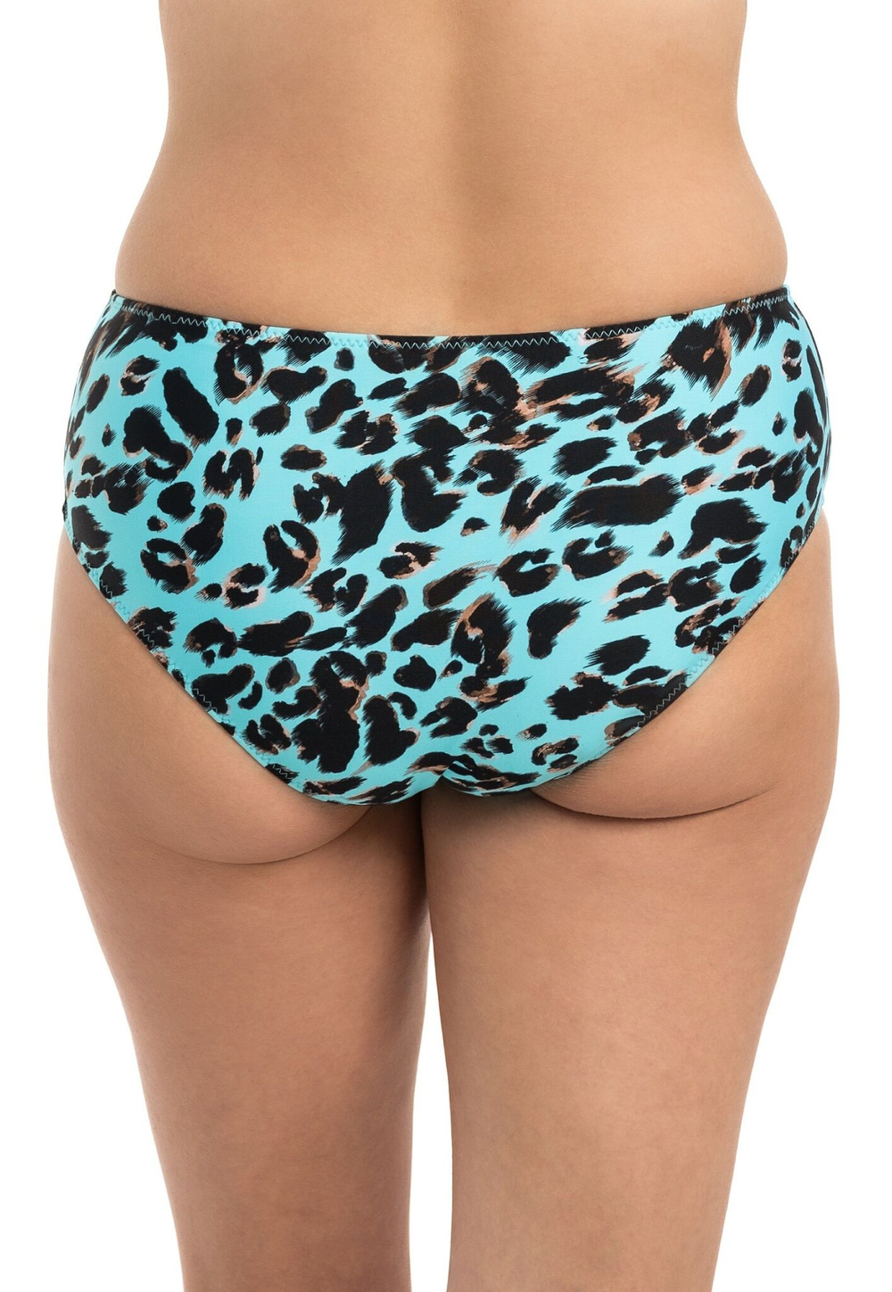 Бирюзовые плавки с леопардовым принтом (Размер: M) (Цвет: бирюзовый)