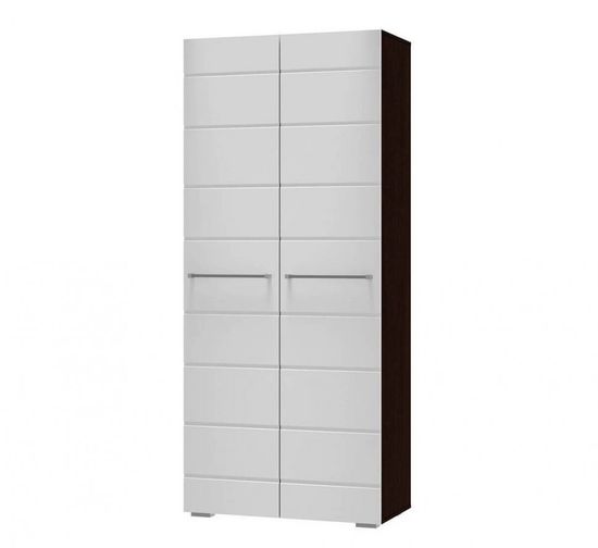 Шкаф МИЛАН ШК-43 венге/белый глянец (902*2088*456)/2/(СНЯТ С ПРОИЗВОДСТВА)