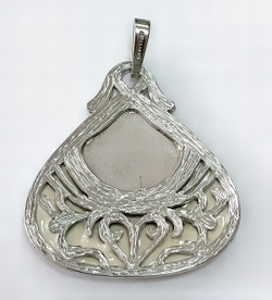 Подвеска ювелирная из серебра с эмалью