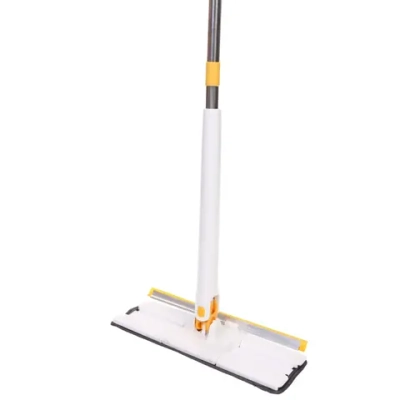 Швабра с отжимом, ручка 125 см «Skay» цвет белый в комплекте две насадки