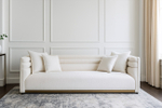Диван Garda Decor трехместный Толедо(GD, Toledo) светло-бежевый рогожка Norton-Svbeg 236*97**77 см