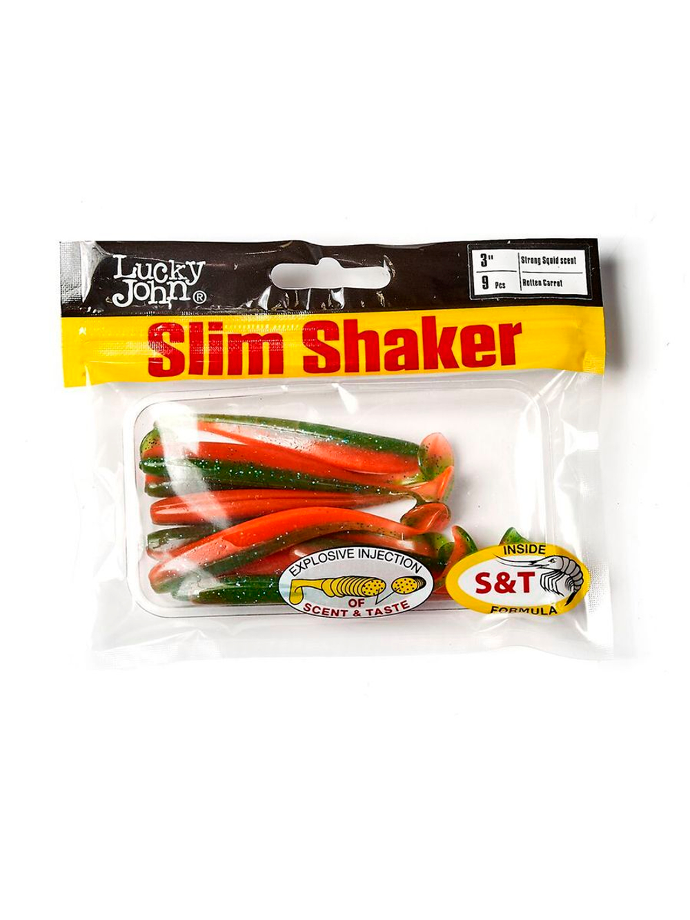 Виброхвосты съедобные искусственные LJ Pro Series SLIM SHAKER 4in (10.00)/S63 6 шт. в упак.