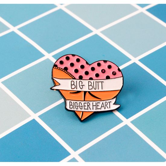 Значок металлический на одежду/Пин. Big Butt