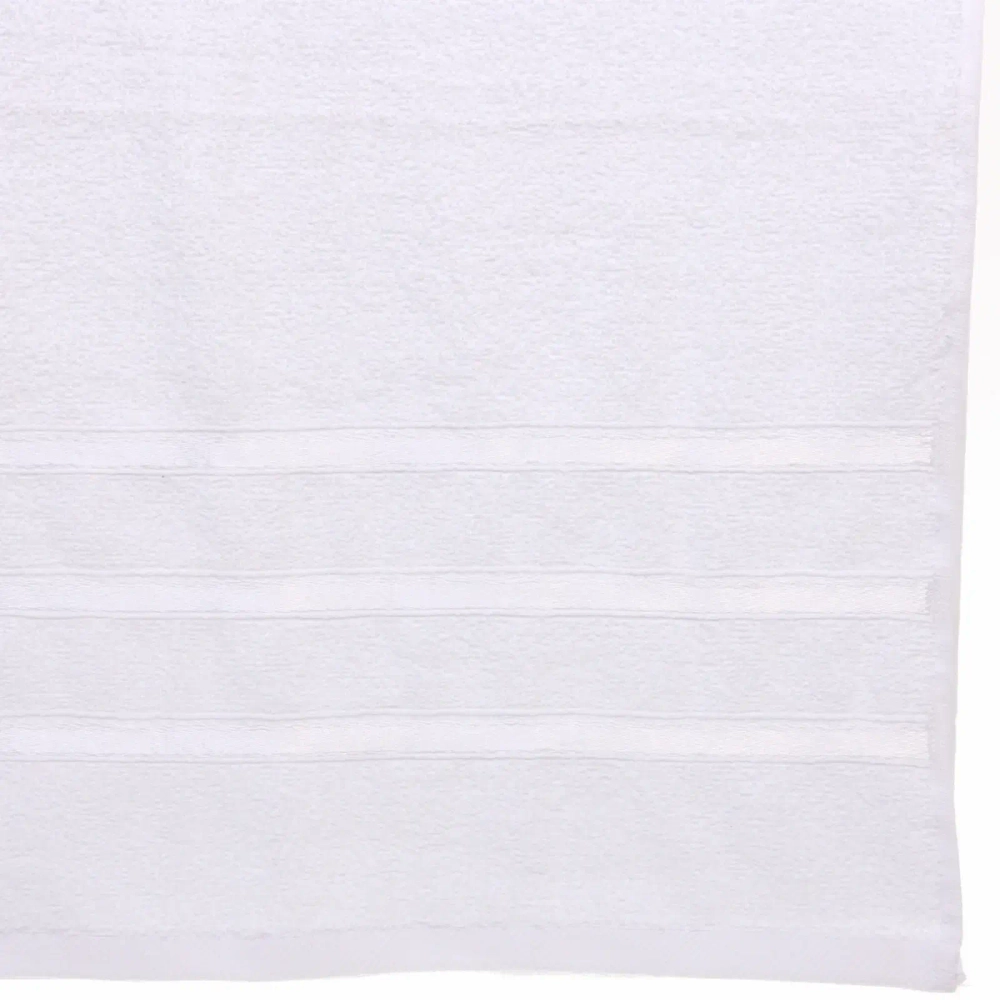 Полотенце махровое 70*140см «LUNA» цвет белый 01000 плотность 360гр/м2 с петелькой-подвесом