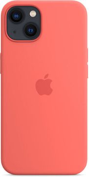 Чехол Apple Silicone Case with MagSafe for iPhone 13 mini, «розовый помело»