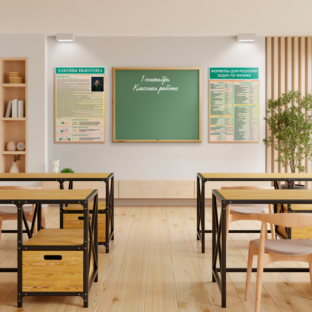 Стенд Формулы для решения задач по физике 150000896