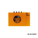 We Are Rewind Cassette Player Orange