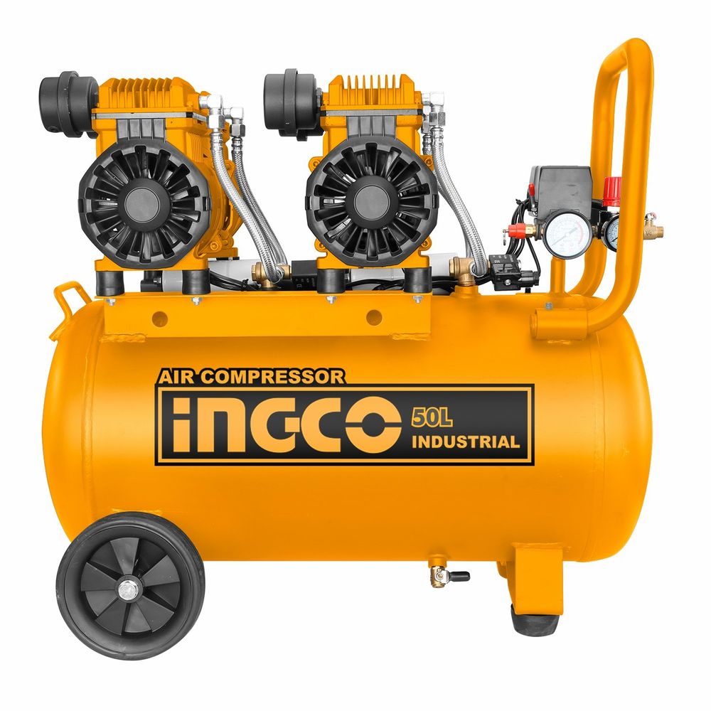 Компрессор безмасляный 2х1200Вт 50лит. INGCO ACS224501 SUPER SELECT