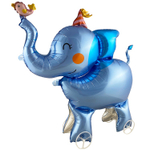 Шар Фольгированный Каталка Слон (Голубой)