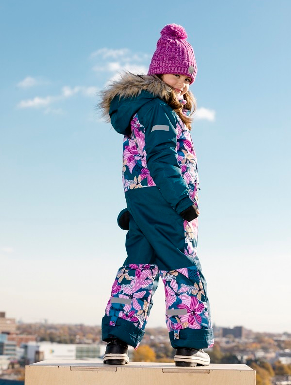 Купить зимний комбинезон Deux par Deux F10 T721 013 (манишка в подарок!)