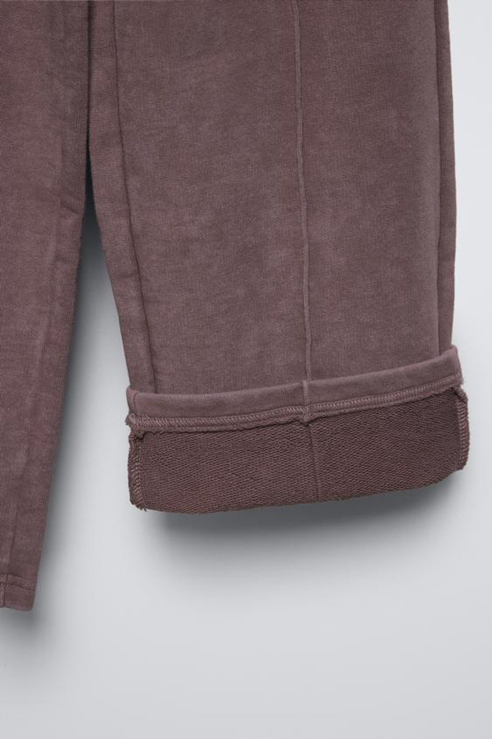 ZARA БРЮКИ WIDE LEG ИЗ МЯГКОЙ ТКАНИ С ЭФФЕКТОМ ПОТЕРТОСТИ, КОРИЧНЕВЫЙ