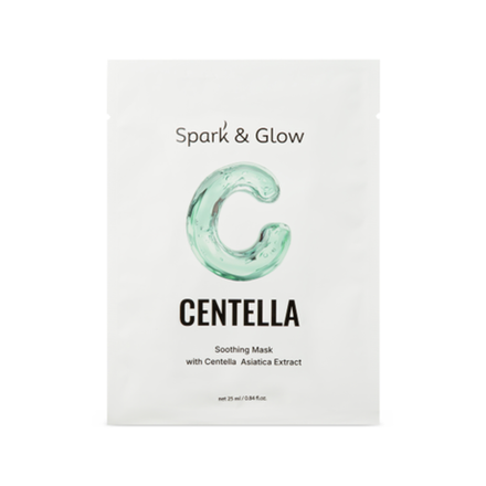 Маска тканевая для лица с центеллой Spark&Glow Soothing mask with centella asiatica extract