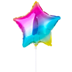 Шар фольгированный Звезда 23 см (Ассорти)