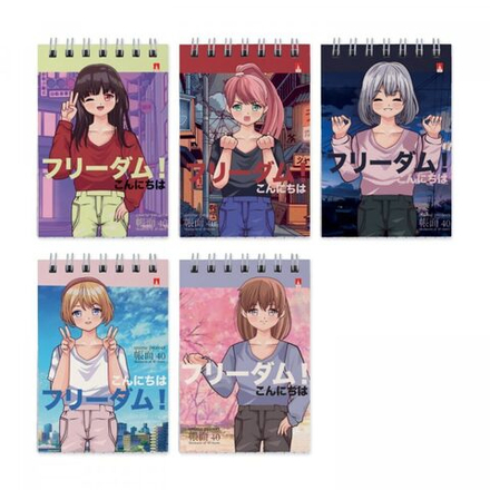 Блокнот А7 40л гребень "Anime. Freedom" клетка*