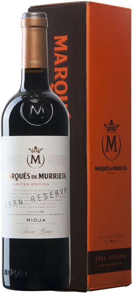 Вино Marques de Murrieta Gran Reserva gift box, 0,75 л.