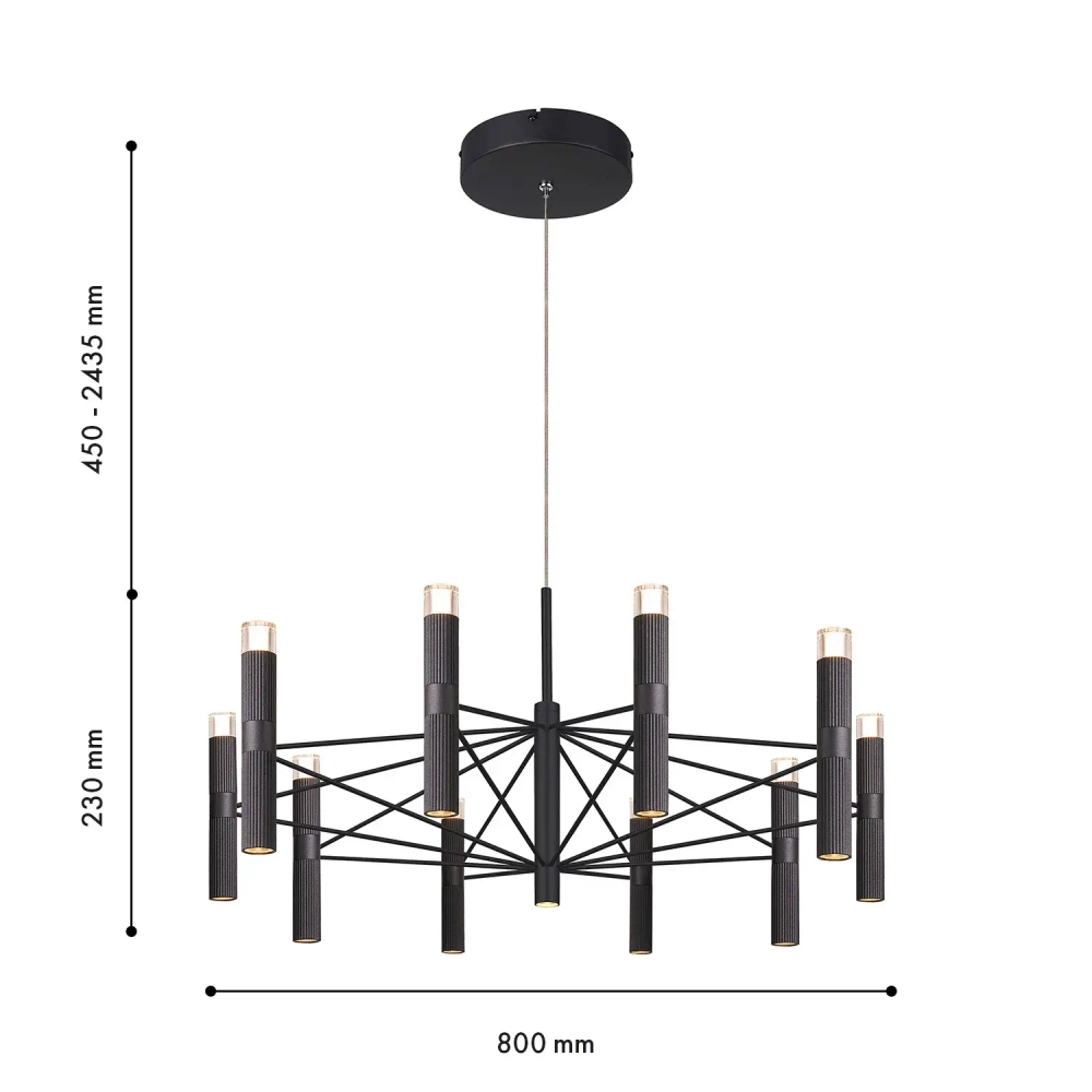 Подвесная светодиодная люстра Favourite Blick 4758-10P