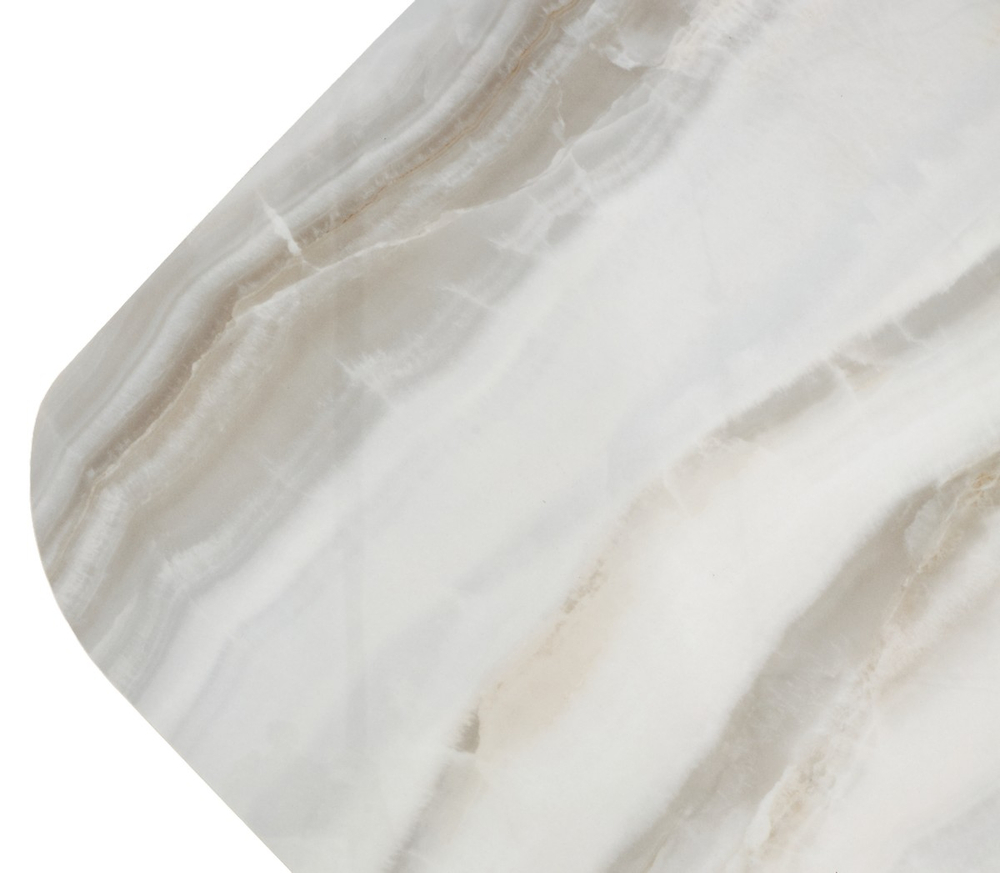 Стол ABSALON 180 ICE AGATE, керамика, стекло / Шоколадное золото каркас, ®DISAUR