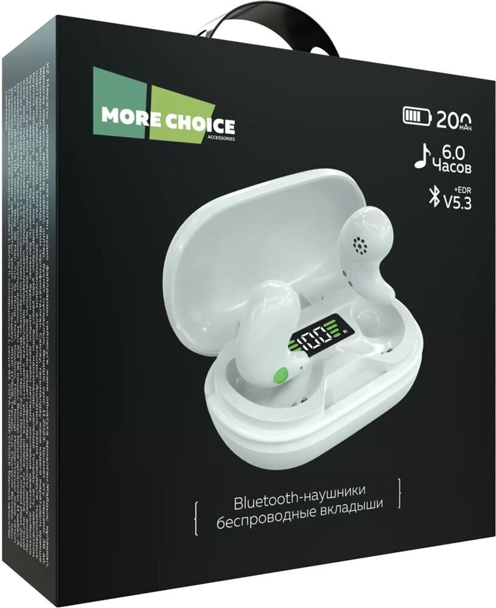 наушники MORE CHOICE BW01 TWS white