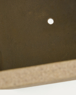 Набор из 2 высоких кашпо Minoa горчичного цвета из песчаника 44 x 44 см