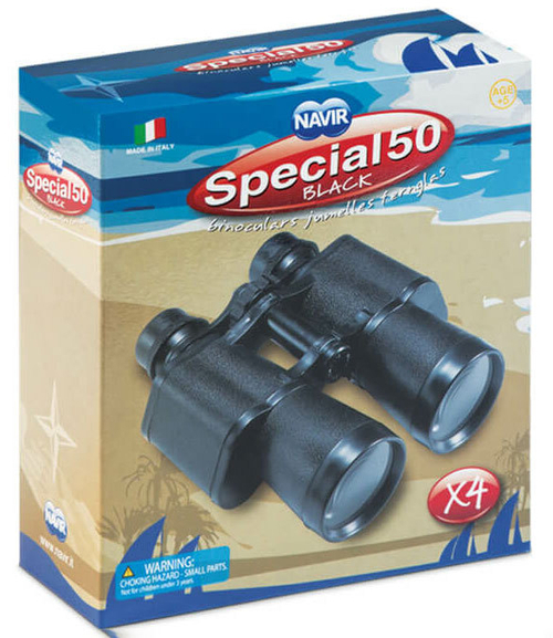 Бинокль детский Navir «Морской» 4x, черный, без футляра