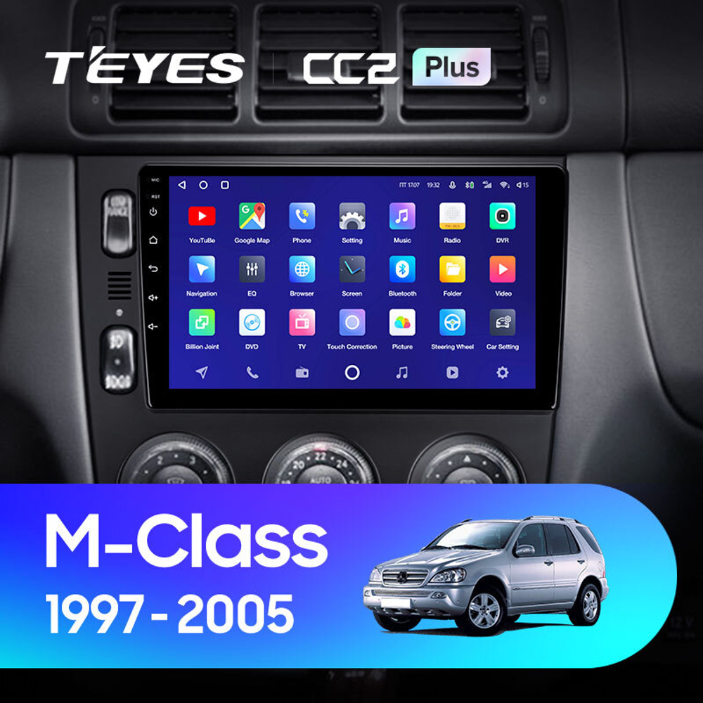 Teyes CC2 Plus 9"для Mercedes Benz M-Class 1997-2005