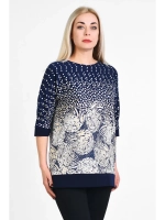 Блузка трикотажная джемпер с рисунком