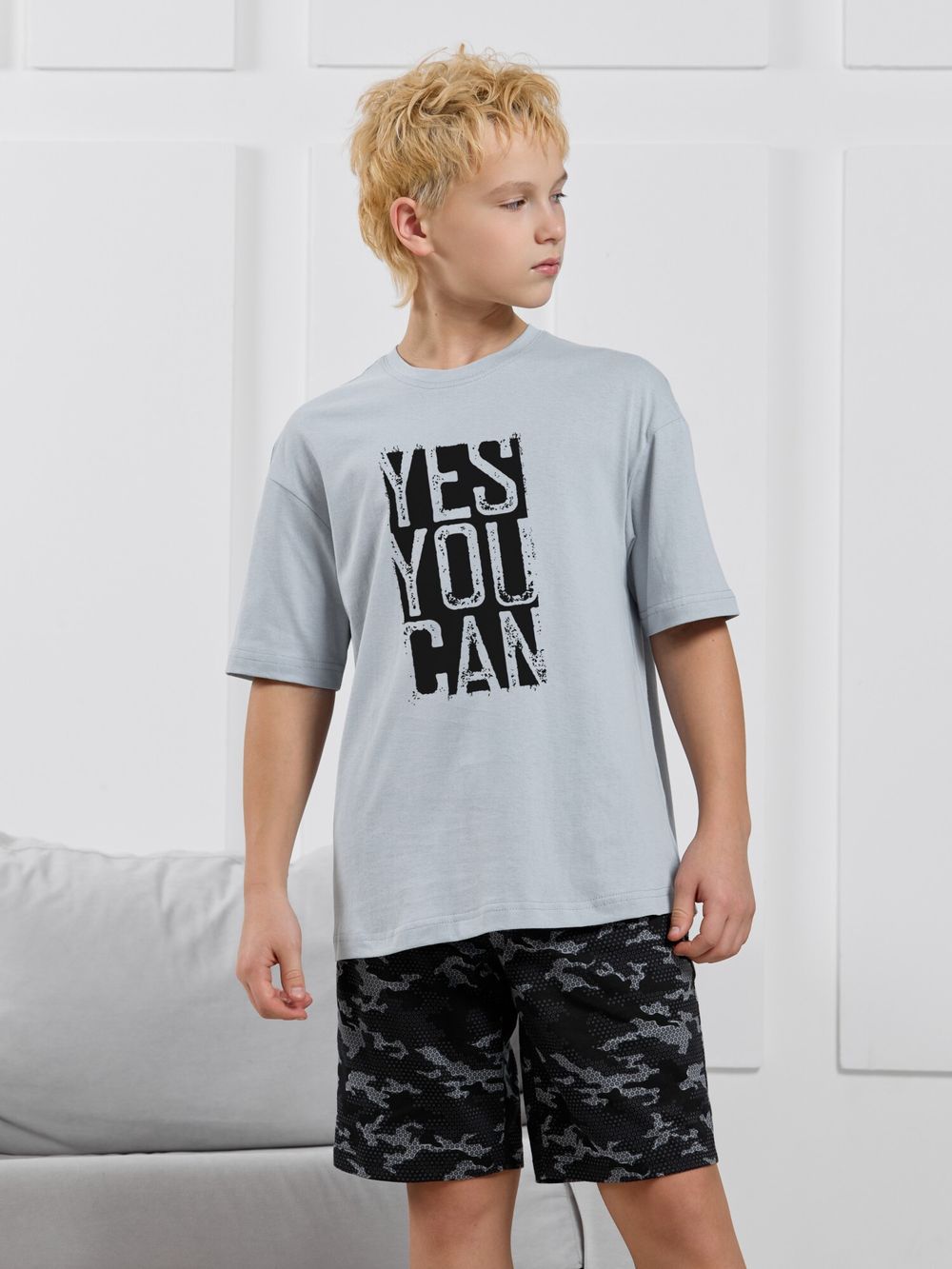 Костюм для мальчика Экипаж-2 Виотекс СВЕТЛО-СЕРЫЙ