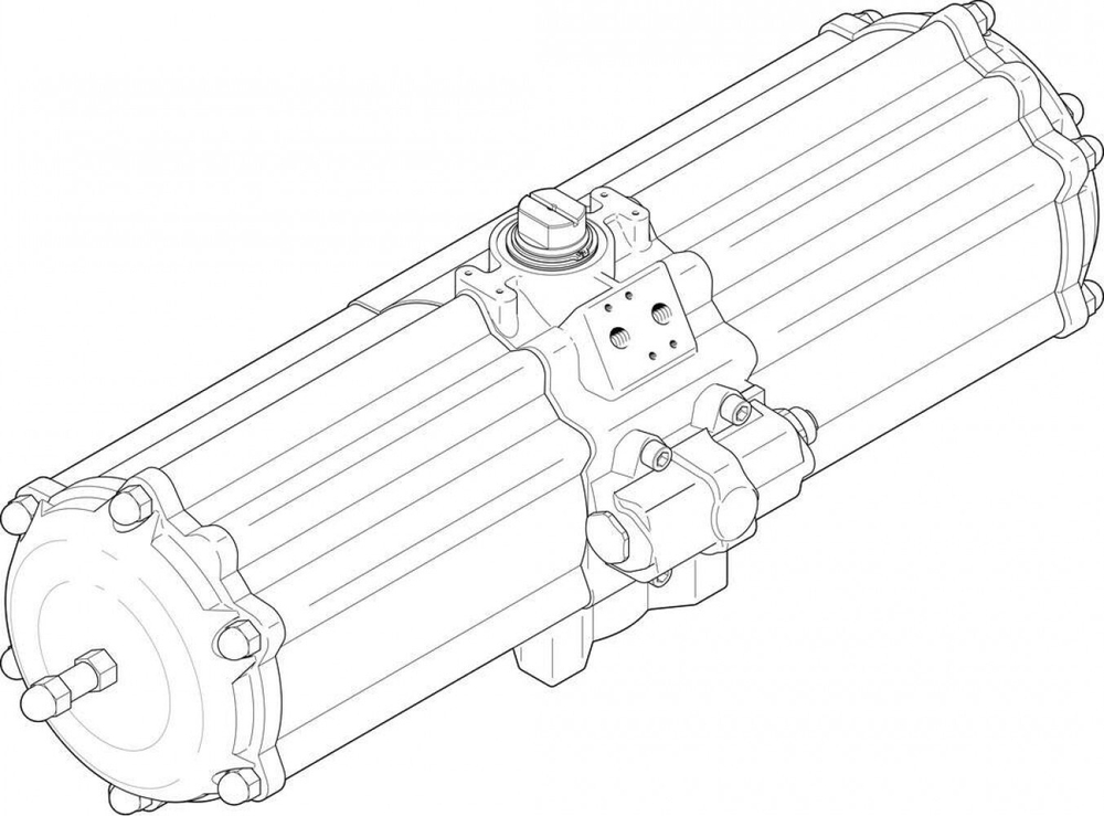 DAPS-1920-090-RS4-F16-T6 Неполноповоротный привод